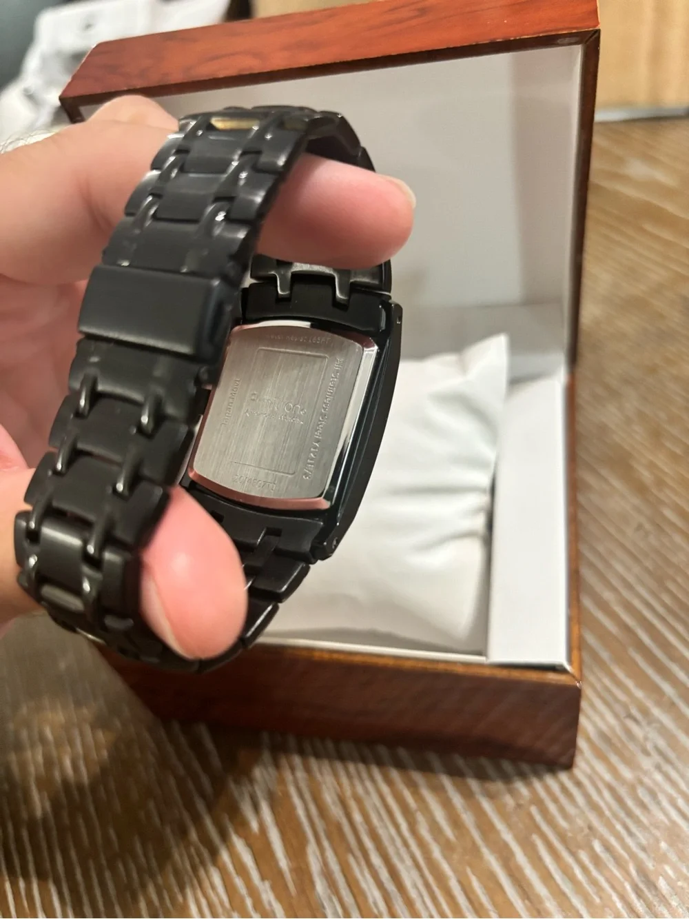 Armitron Black Tank Stainless Steel Watch